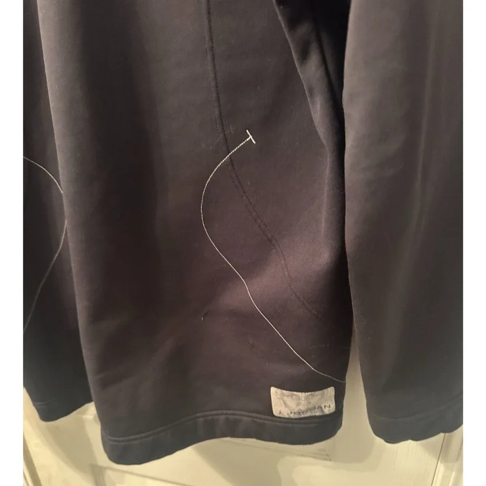 Men's Black Jordan Full Zip‎ Hoodie Size Large